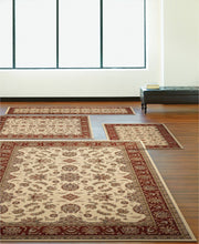 Load image into Gallery viewer, Area Rugs - Florence Meshed Ivory/Brick