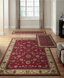 Area Rugs - Roma Isfahan Red